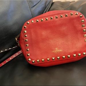 Valentino - Small Rockstud Leather Crossbody Bag